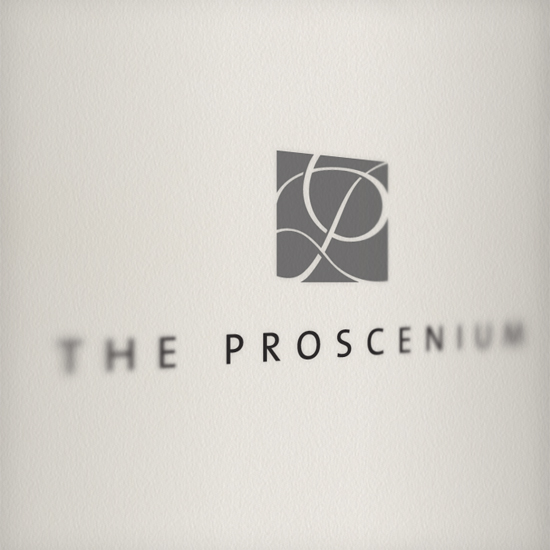 Proscenium logo and branding