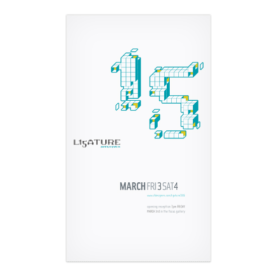 Ligature 15 poster and type treatment